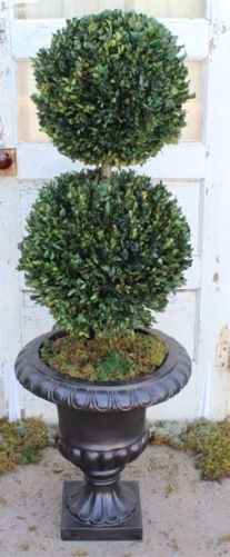 40" Boxwood Double Ball - Click Image to Close